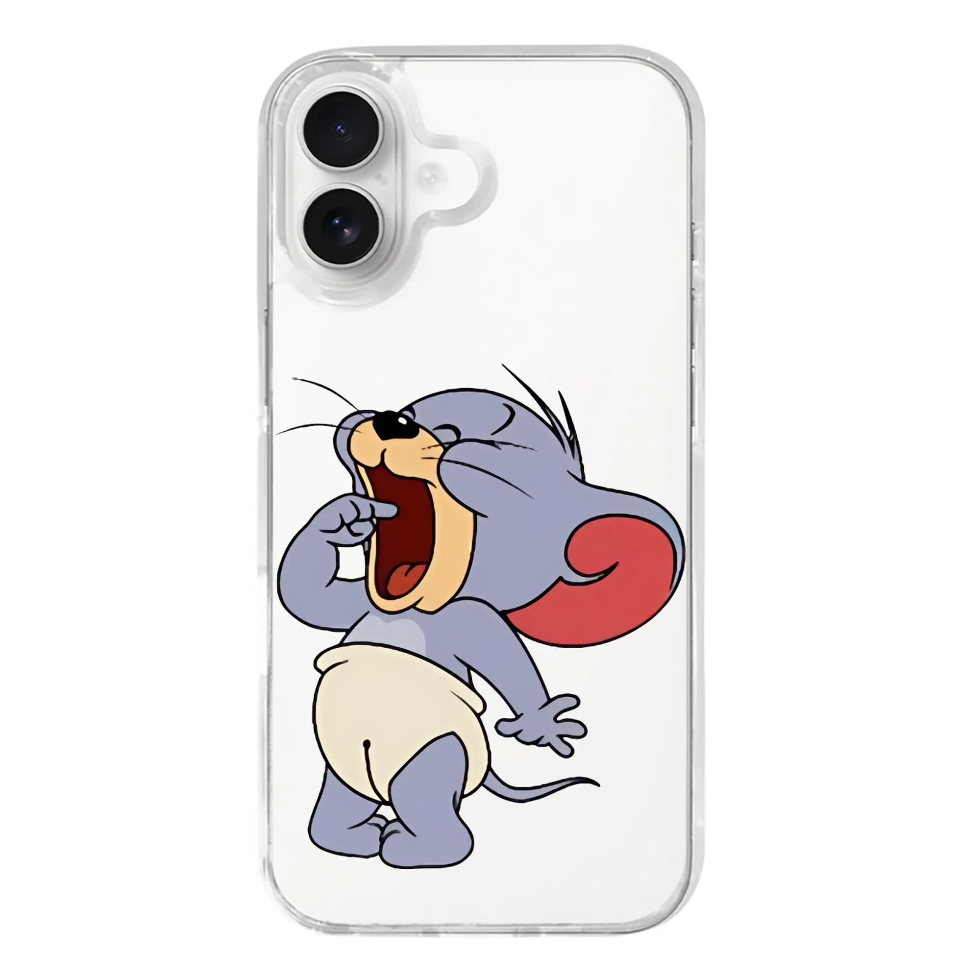 トムとジェリー グッズ タフィー - iPhone 17シリーズ 透明スマホケース – 薄型・耐衝撃・精密フィット保護カバー